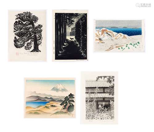 Five Japanese Prints