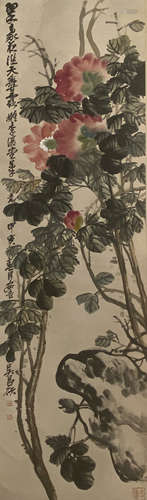 China Wu Changshuo Flower vertical shaft