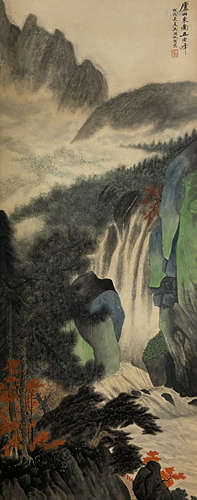 China Wuhufan Landscape Hanging Scroll