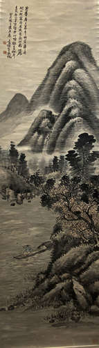 China Wuzheng Landscape Hanging Scroll