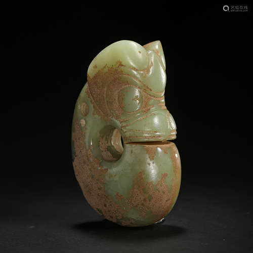 JADE PIG DRAGON, RED MOUNTAIN CULTURE, CHINA