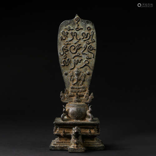 ANCIENT INDIAN BRONZE BUDDHA TABLETS