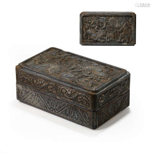 CHINESE COAL SPAR BOX, LIAO AND JIN DYNASTY