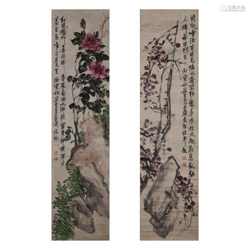 ANCIENT CHINESE PAINTING AND CALLIGRAPHY, PLUM BLOSSOM