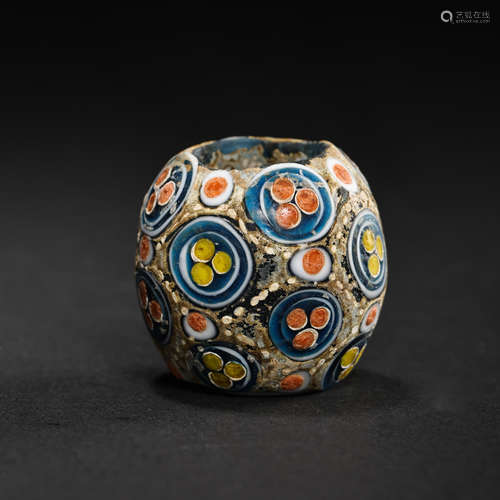 GLAZED BEADS, WARRING STATES PERIOD, CHINA