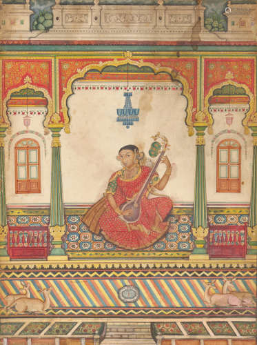 MUSICIAN WITHIN AN ARCHED CHAMBER