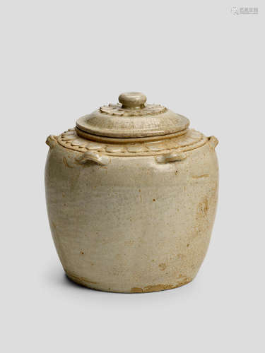 A THANH HOA WHITE-GLAZED JAR