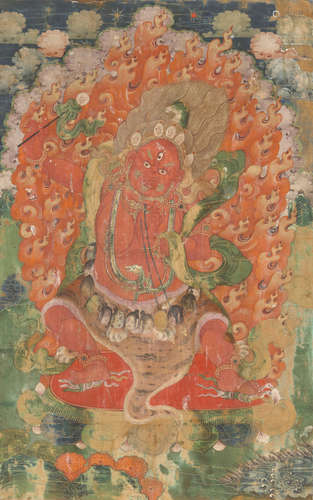 A THANGKA OF HAYAGRIVA