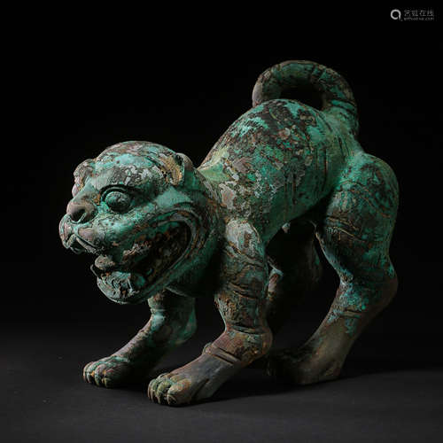 BRONZE BEAST, LIAO AND JIN DYNASTY, CHINA