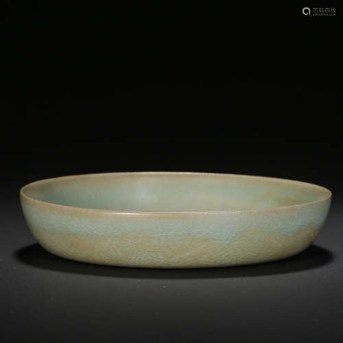 RU WARE PLATE FROM SONG DYNASTY, CHINA