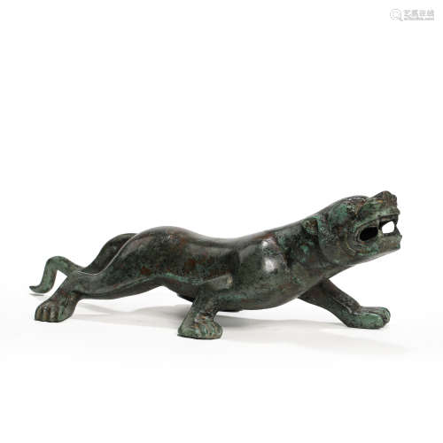 CHINESE HAN DYNASTY BRONZE TIGER