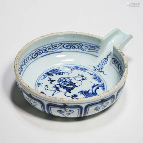 YUAN DYNASTY BLUE AND WHITE BOWL