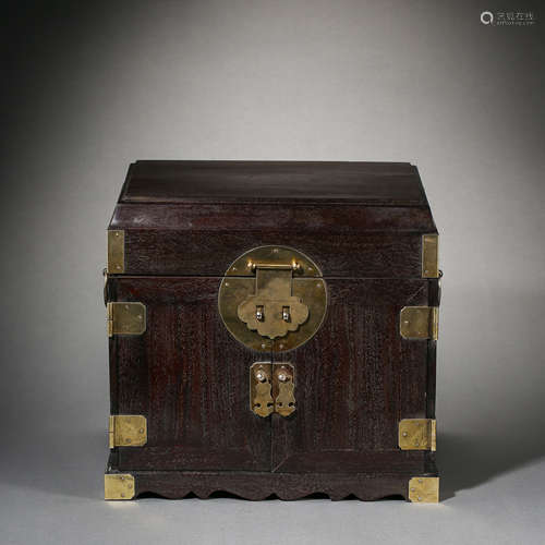 ROSEWOOD TREASURE CHEST, QING DYNASTY, CHINA