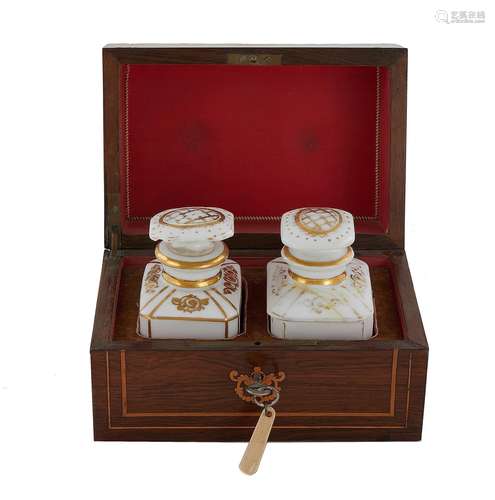 Regency Inlaid Rosewood Box