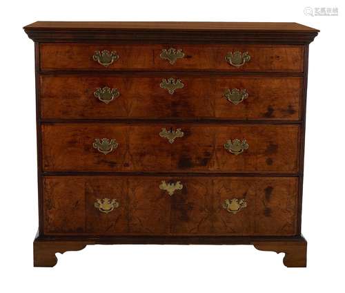 George II Walnut Chest of Drawers