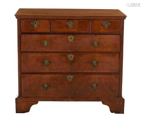 Good George III Walnut and Oak Chest of Drawers