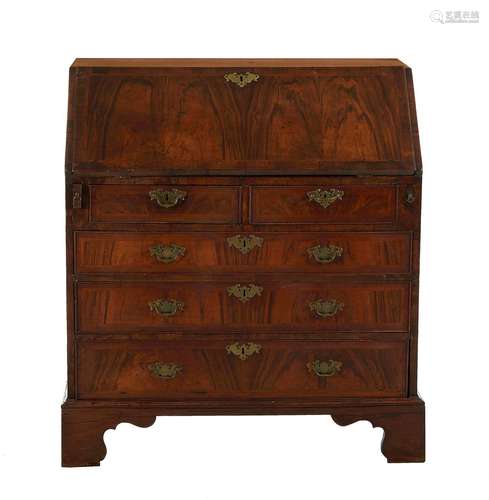 George II Walnut Secretary Desk