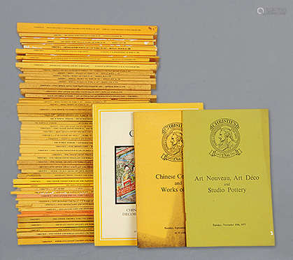 1973-1985年 倫敦佳士得中國藝術品拍賣圖錄 約60本