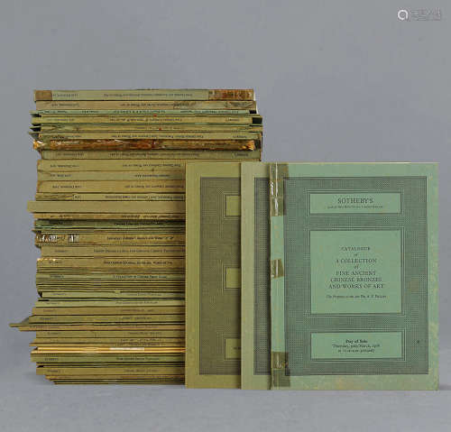 1973-1984年 倫敦蘇富比中國藝術品拍賣圖錄 約69本