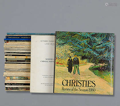 1980-1983年 蘇富比、佳士得書畫拍賣圖錄 約40本