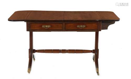 Regency Style Mahogany Sofa Table