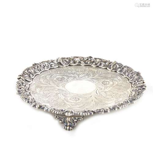 George IV Sterling Silver Salver, SC Younge & Co