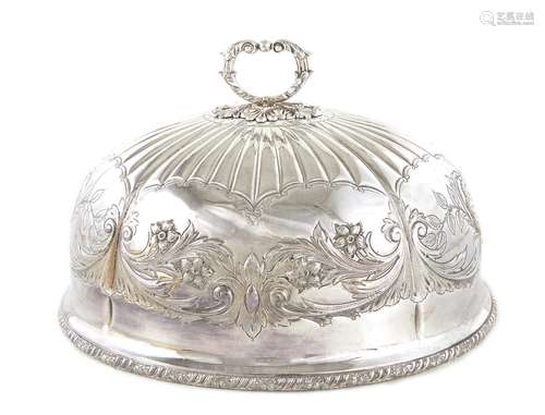 English Silverplate Meat Dome, William Hutton & Sons