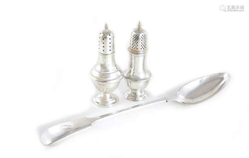 English Silver Table Articles (3pcs)