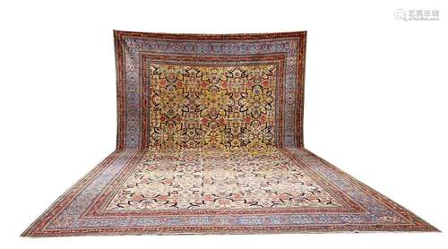 Antique Persian Sultanabad Carpet