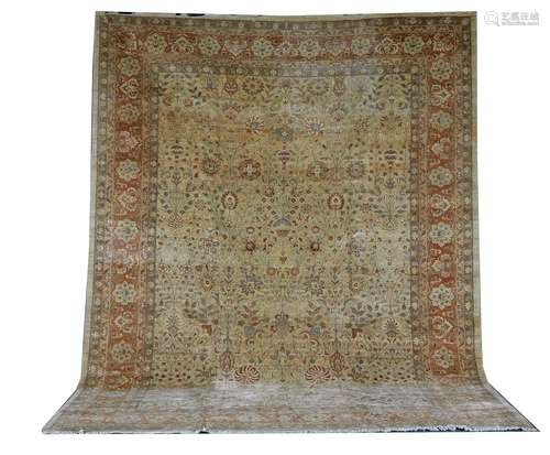 Vintage Tabriz Carpet