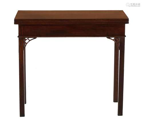 George III Mahogany Gateleg Game Table