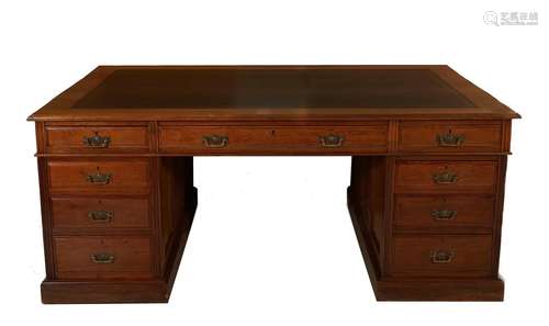 Georgian Style Mahogany Partner's Desk