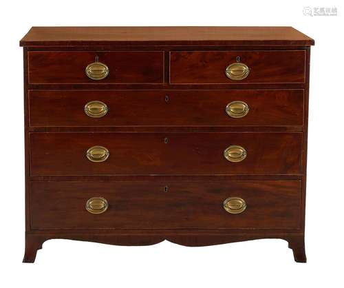 Georgian Inlaid Mahogany Chest of Drawers