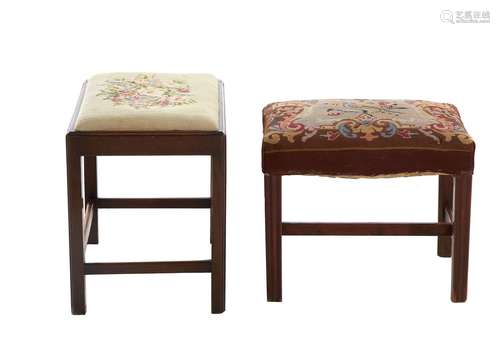 Two Georgian Style Stools (2pcs)