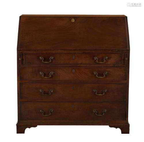 George III Mahogany Slant-Front Writing Desk