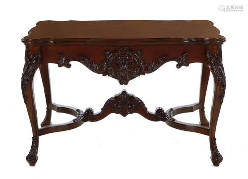 Georgian Style Carved Mahogany Table, Johnson-Handley-Johnso...