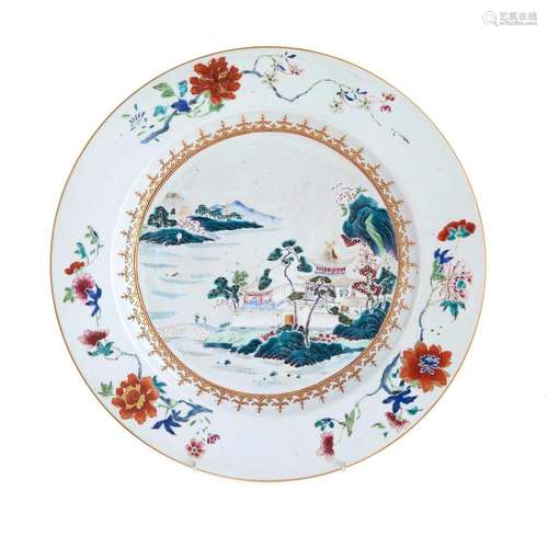 Chinese Export Famille Rose Porcelain Charger