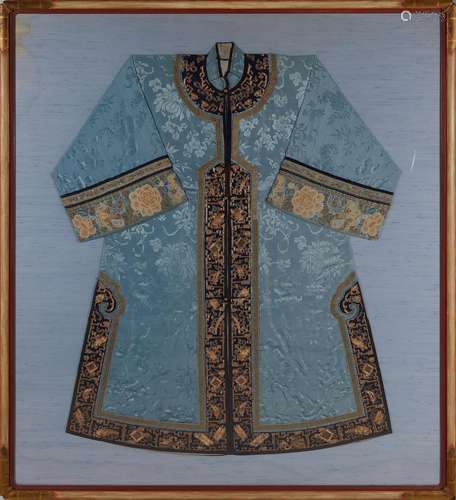 Chinese Embroidered Silk Robe