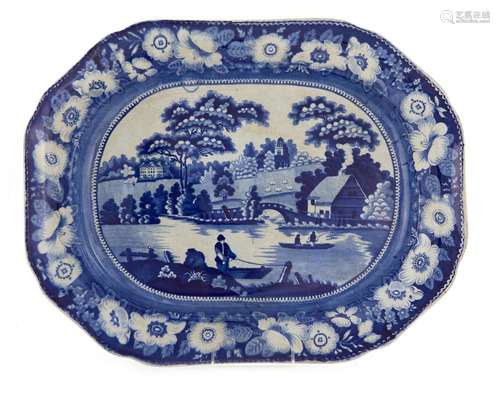 Staffordshire Historical Transfer Platter, Thomas & Benj...