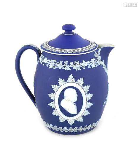 Unusual Wedgwood Jasperware Lidded Pitcher