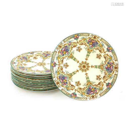 Royal Worcester Porcelain Dinner Plates (12pcs)