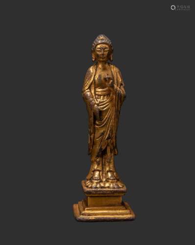 Ming Dynasty, Gilt Bronze Buddha Statue