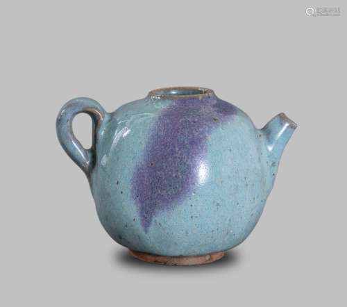 Ming Dynasty, Jun kiln with purple handle pot