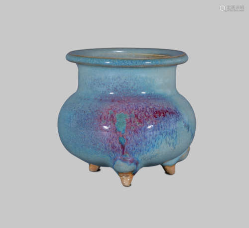 Ming Dynasty, Jun Kiln Red Spot Porcelain Furnace