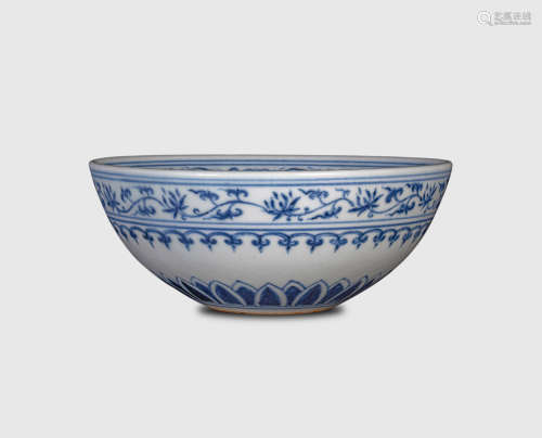 Ming Dynasty, Xuande style blue and white porcelain bowl