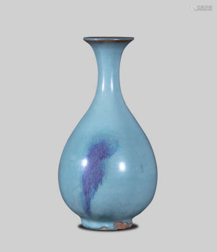 Ming Dynasty, Jun kiln red spot jade pot spring vase
