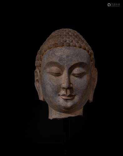Ming Dynasty, Bluestone Buddha Head
