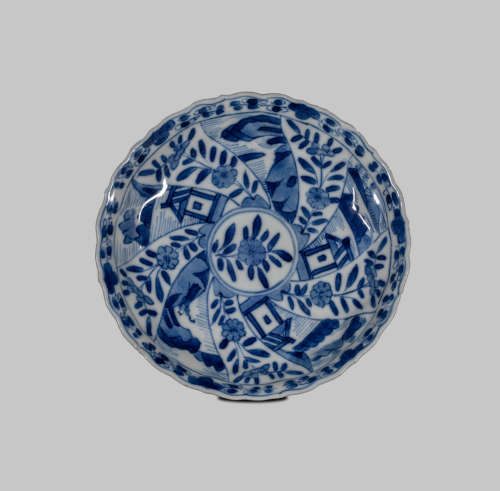 Qing Dynasty, Blue and White Plate