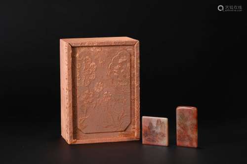 Qing Dynasty,  Shoushan Tian Huangshi Mountain Water Seal