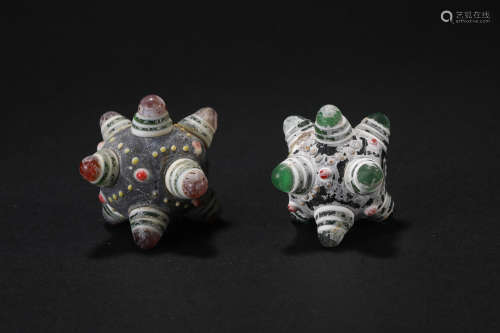 Yuan Dynasty,  Colored glaze Dragonfly eye